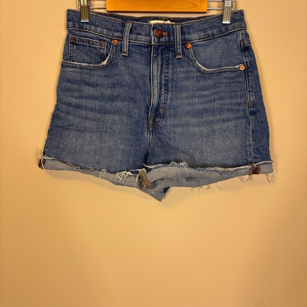 Madewell High Rise Cuffed Denim Jean Shorts Size 27